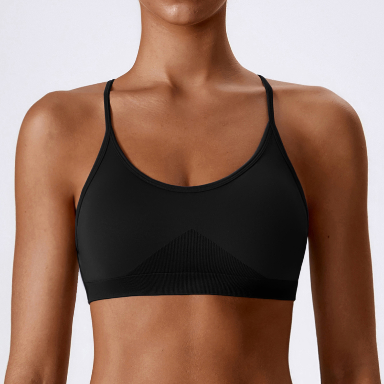 Ombreezy Seamless Quick-Dry Yoga Bra