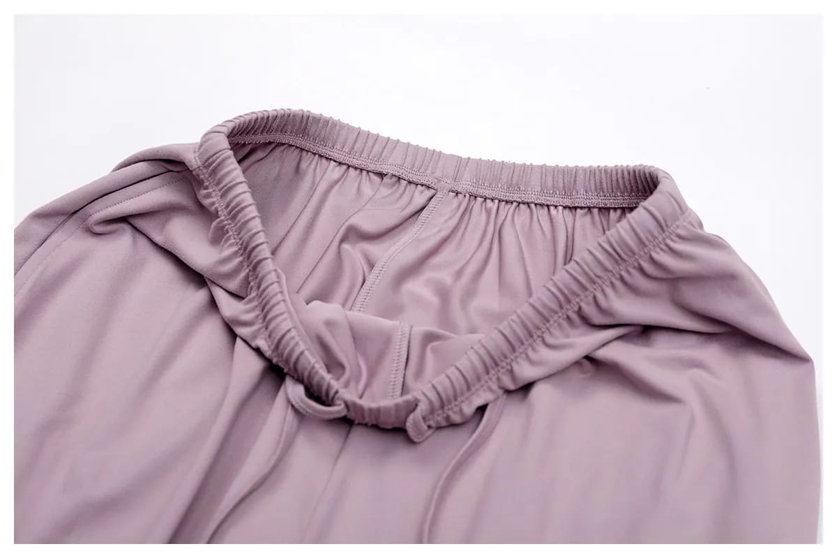 Ombreezy Brushed Flowy Wide-Leg Trousers