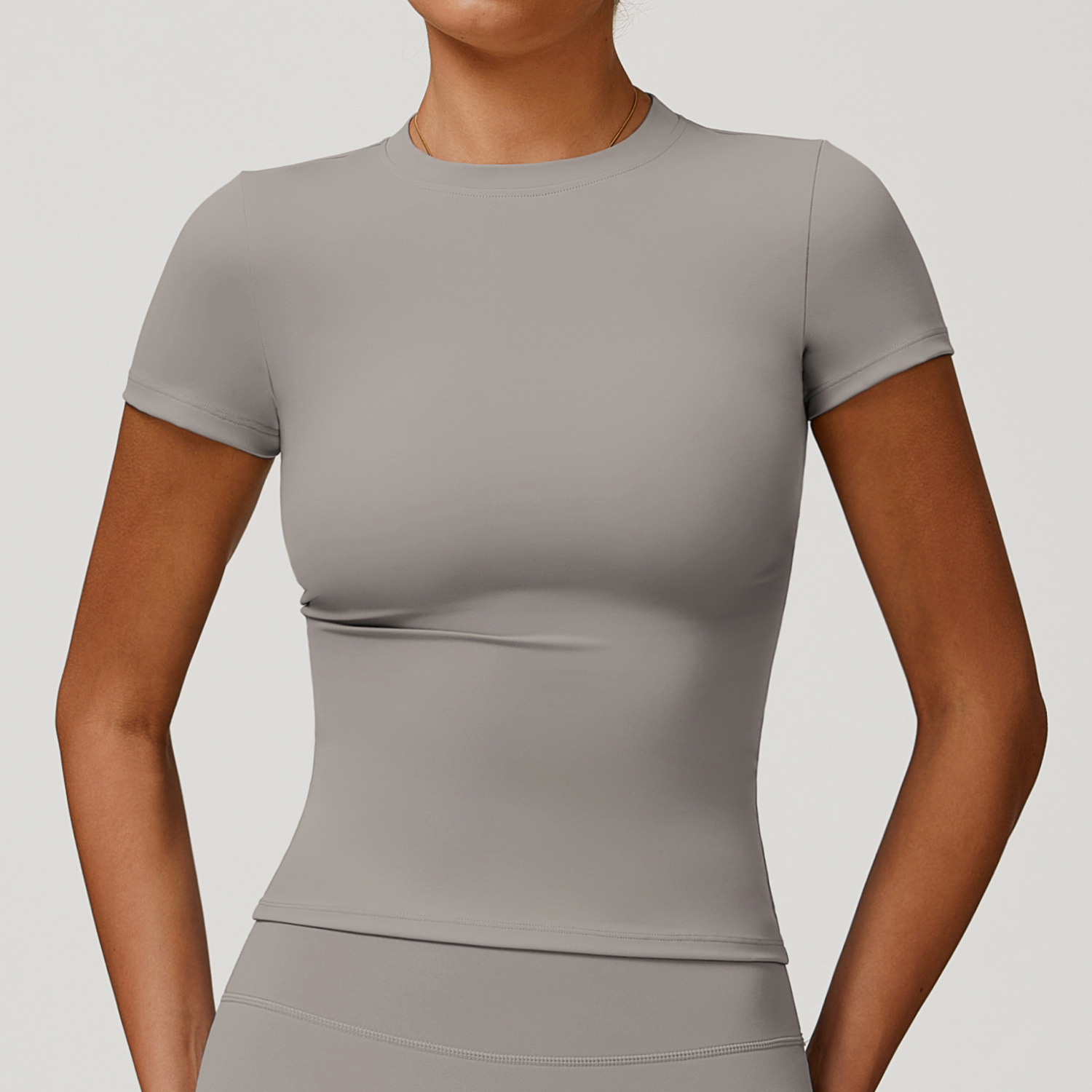 Ombreezy Quick-Dry Yoga Short-Sleeve Top