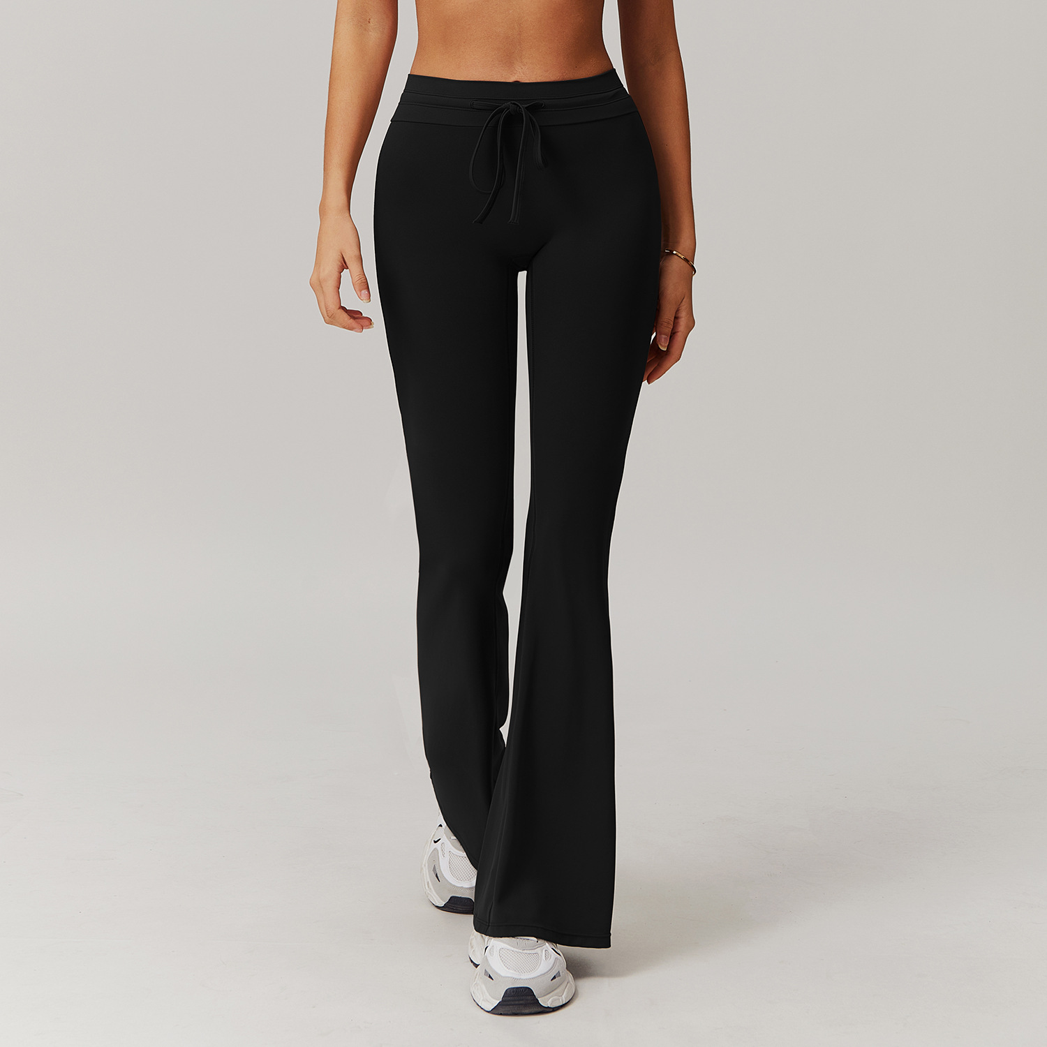 Ombreezy High-Waist Flared Yoga Trousers with Sculpting Fit"