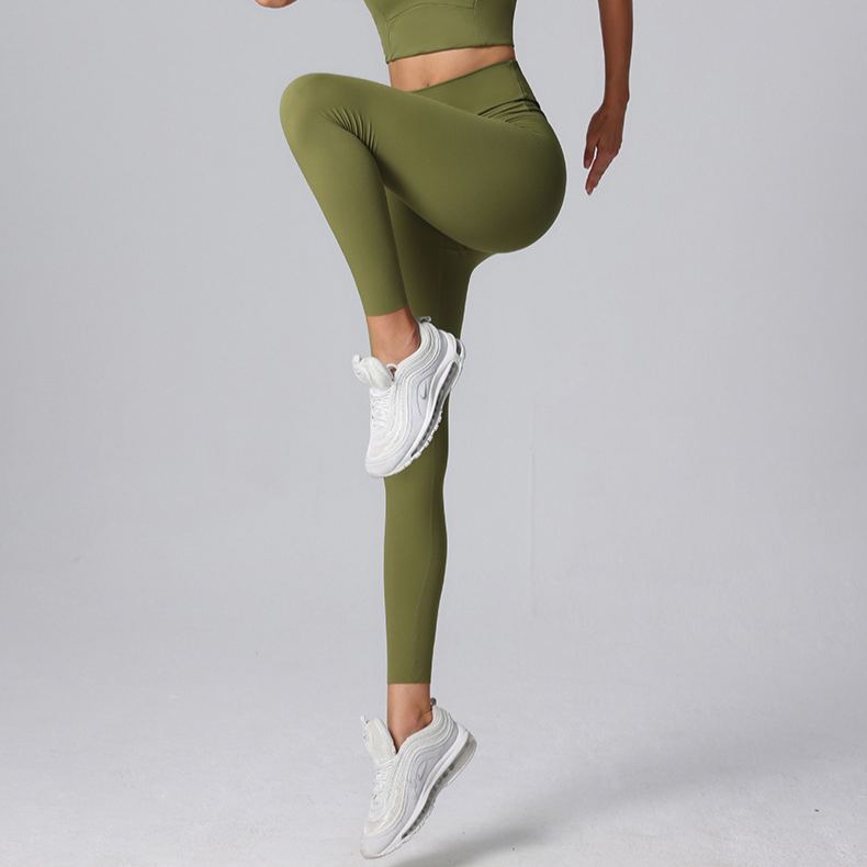 Ombreezy Lycra™ High-Waisted Seamless Yoga Leggings