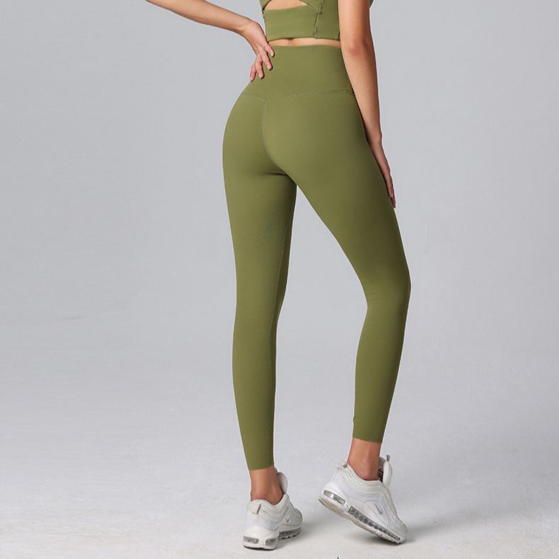 Ombreezy Lycra™ High-Waisted Seamless Yoga Leggings