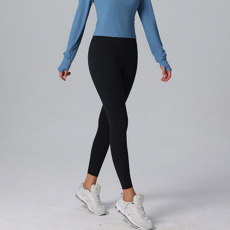 Ombreezy Lycra™ High-Waisted Seamless Yoga Leggings