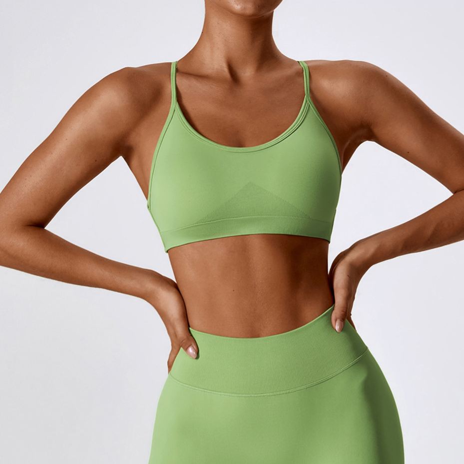 Ombreezy Seamless Quick-Dry Yoga Bra