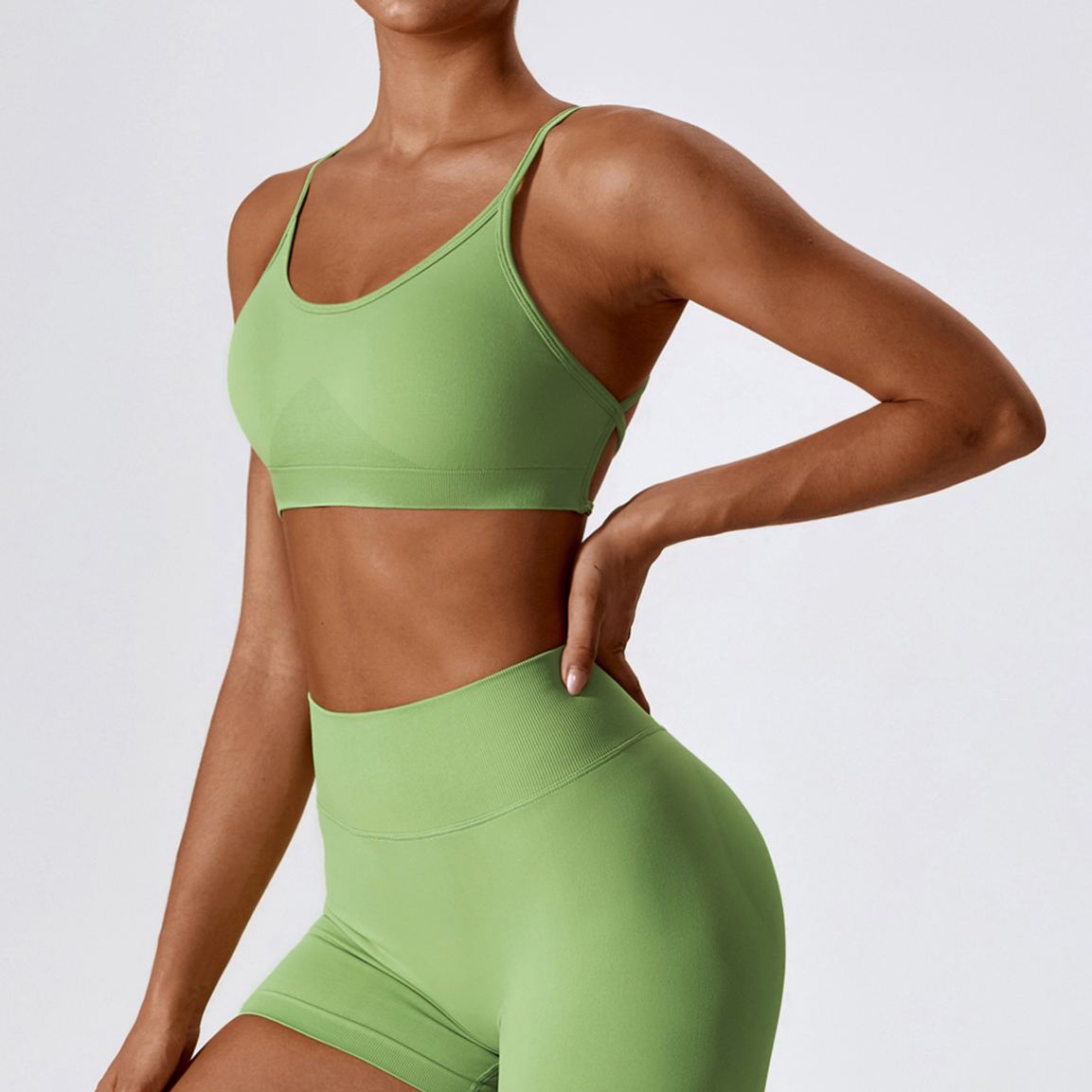 Ombreezy Seamless Quick-Dry Yoga Bra