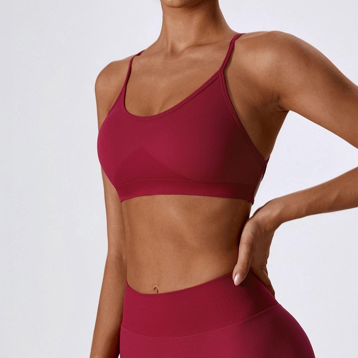 Ombreezy Seamless Quick-Dry Yoga Bra