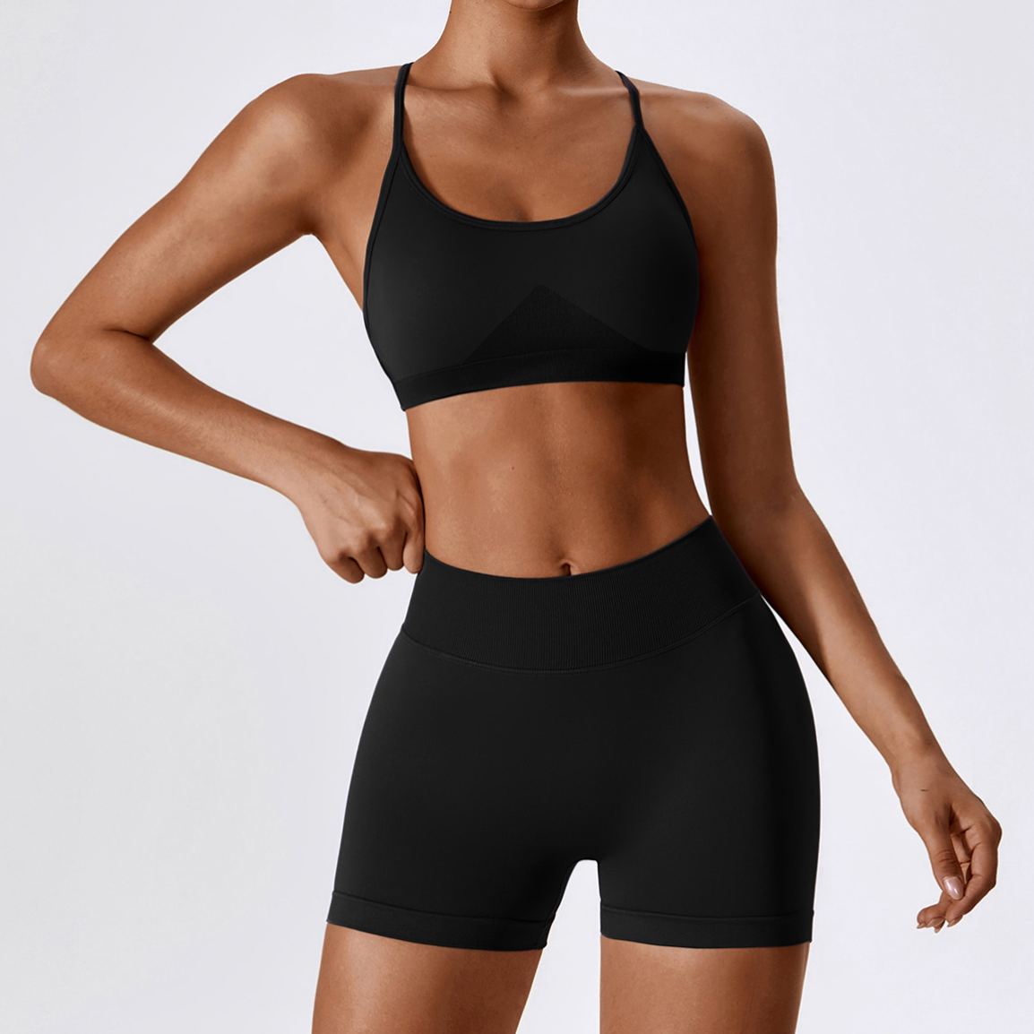 Ombreezy Seamless Quick-Dry Yoga Bra