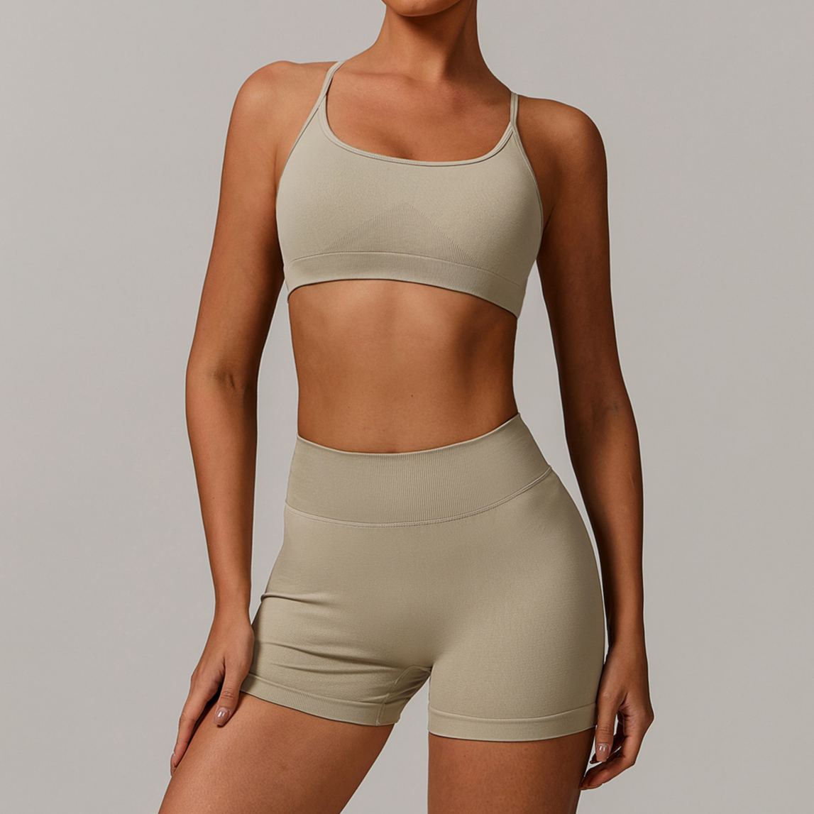 Ombreezy Seamless Quick-Dry Yoga Bra