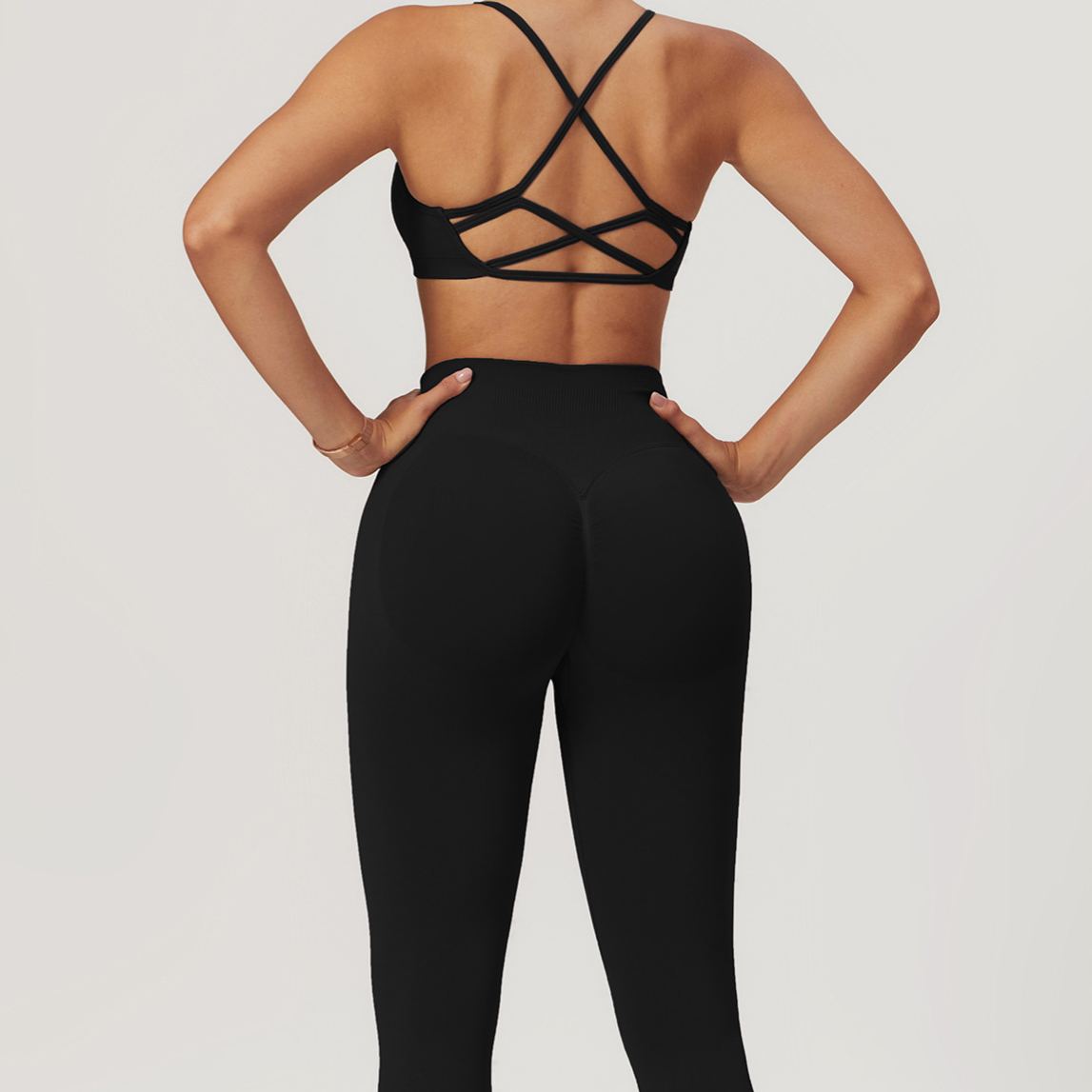 Ombreezy Seamless Tummy Control Yoga Leggings