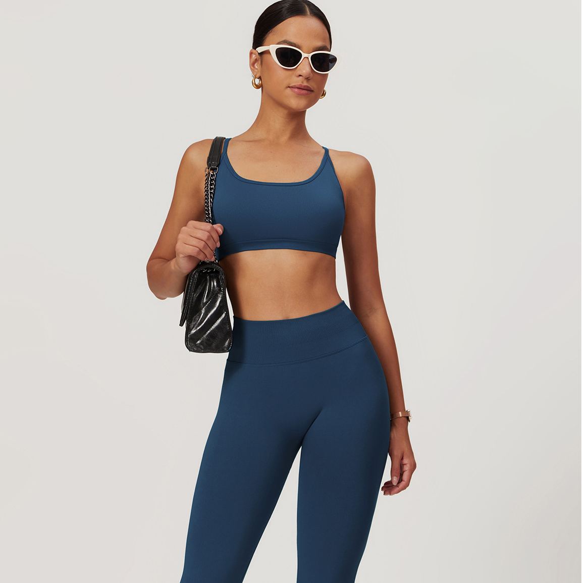 Ombreezy Seamless Tummy Control Yoga Leggings