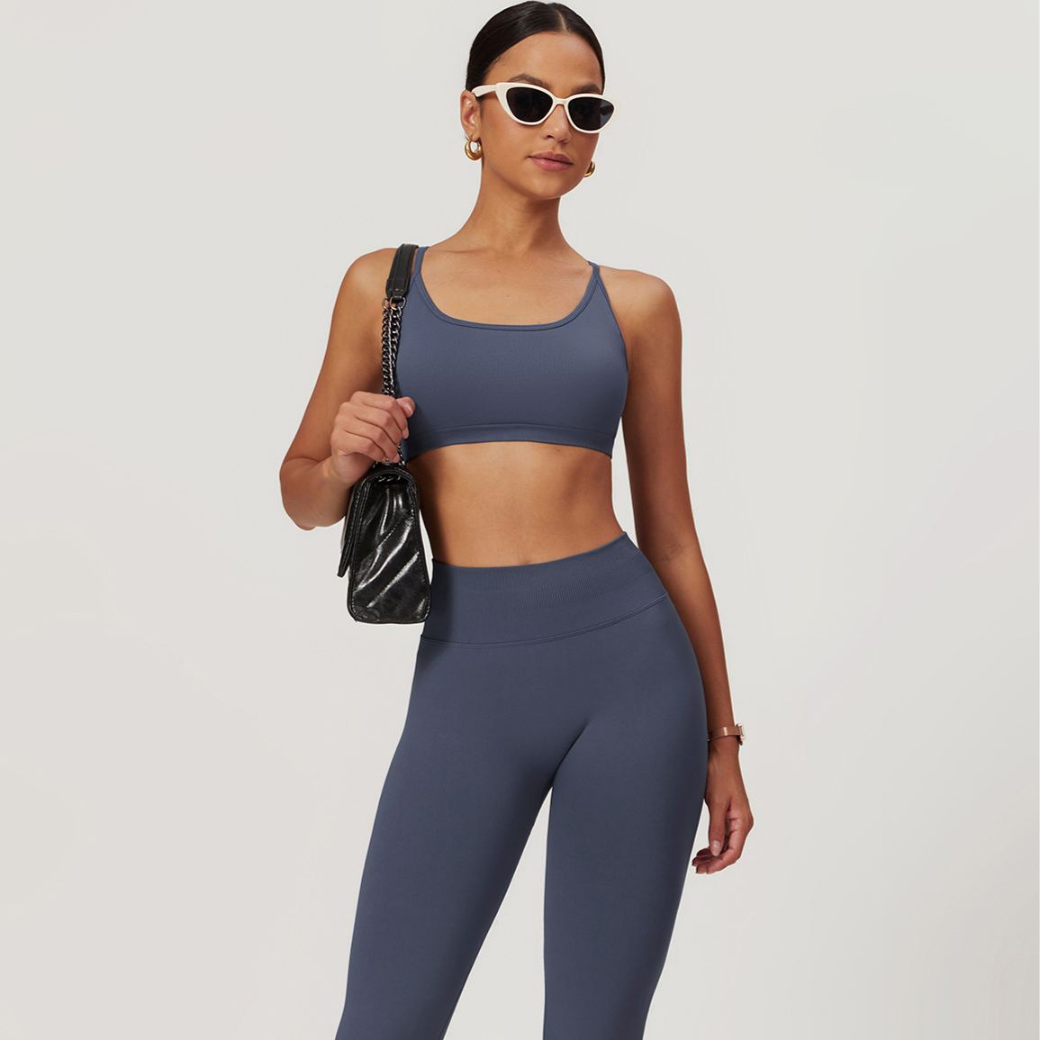 Ombreezy Seamless Tummy Control Yoga Leggings