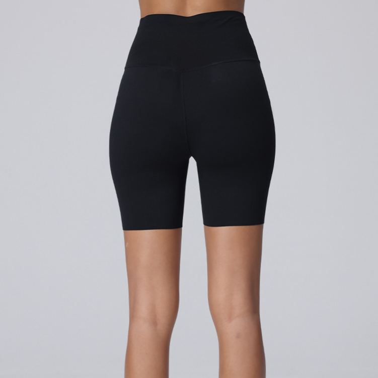 "Lycra™ High-Waisted 3/4 Length Yoga Shorts"