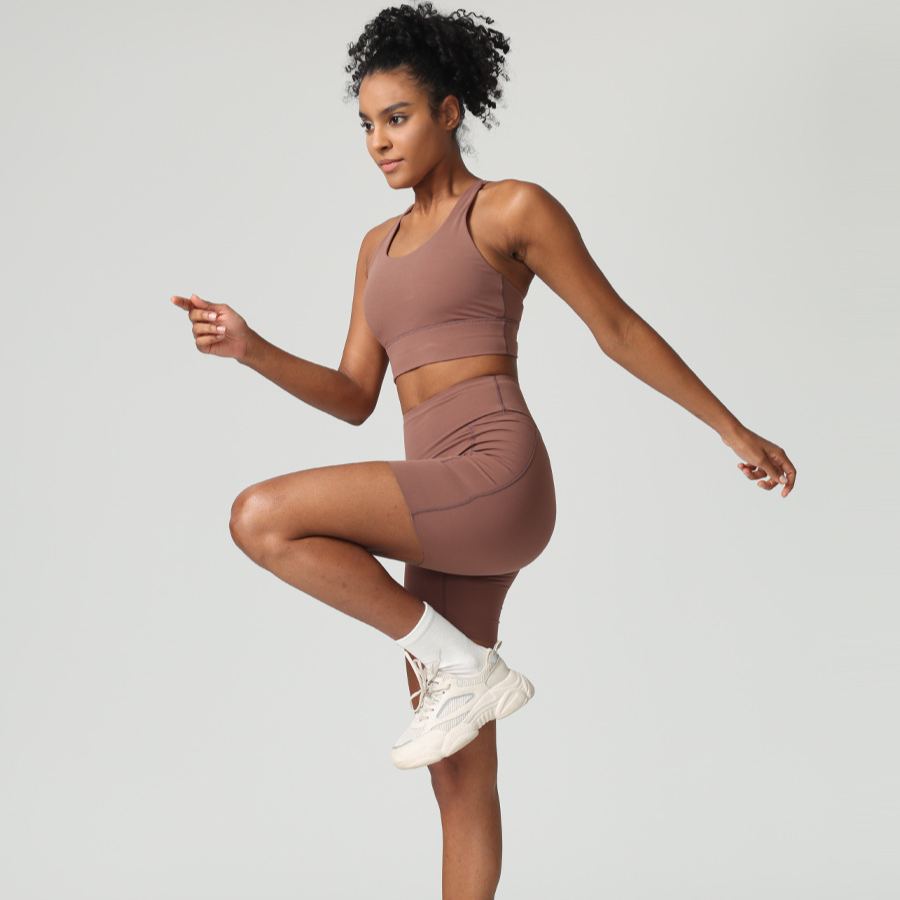 Ombreezy 6" High Waist Yoga Quick Dry Shorts