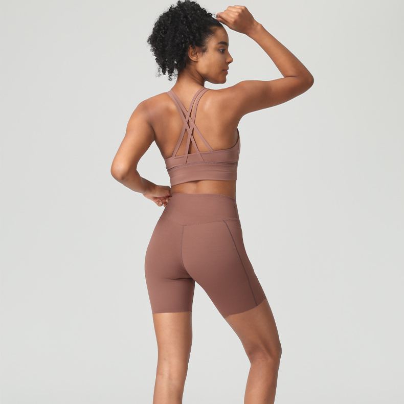 Ombreezy 6" High Waist Yoga Quick Dry Shorts