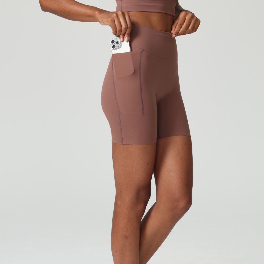 Ombreezy 6" High Waist Yoga Quick Dry Shorts