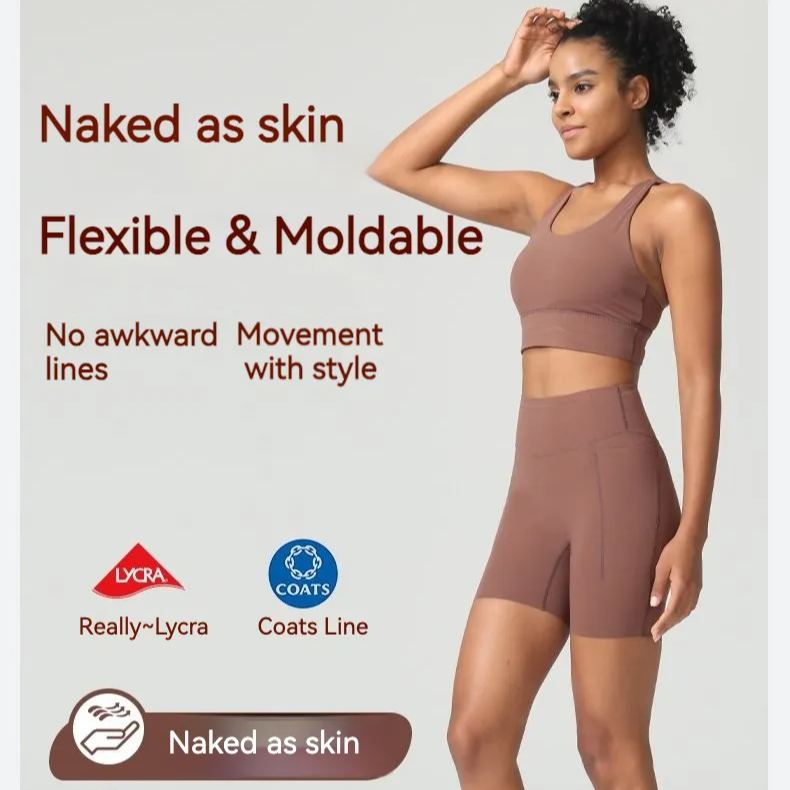 Ombreezy 6" High Waist Yoga Quick Dry Shorts