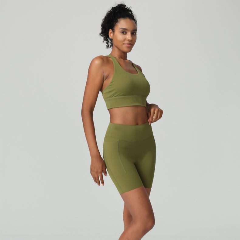 Ombreezy 6" High Waist Yoga Quick Dry Shorts