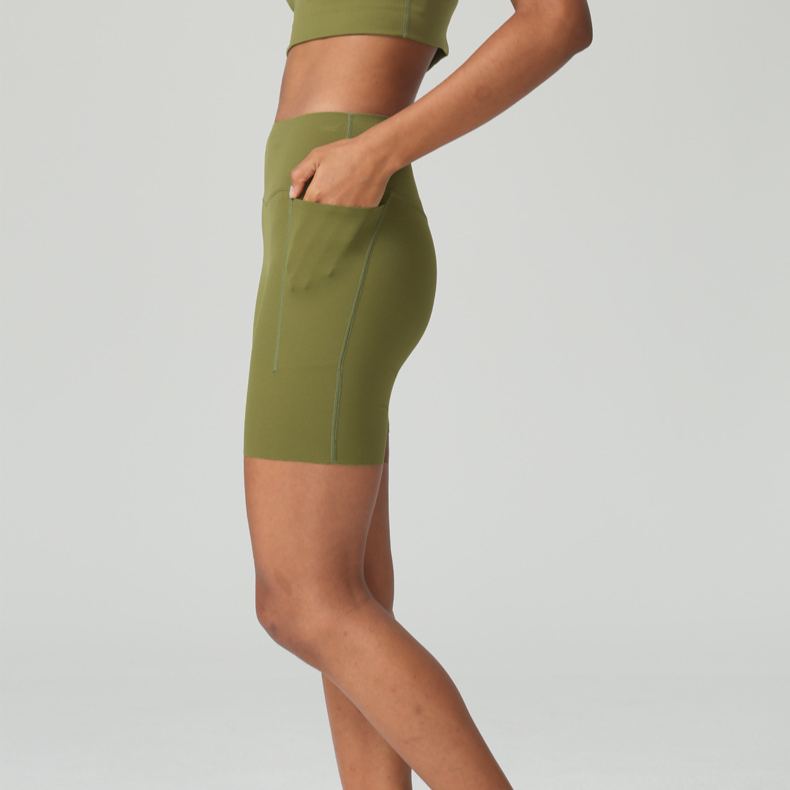 Ombreezy 6" High Waist Yoga Quick Dry Shorts