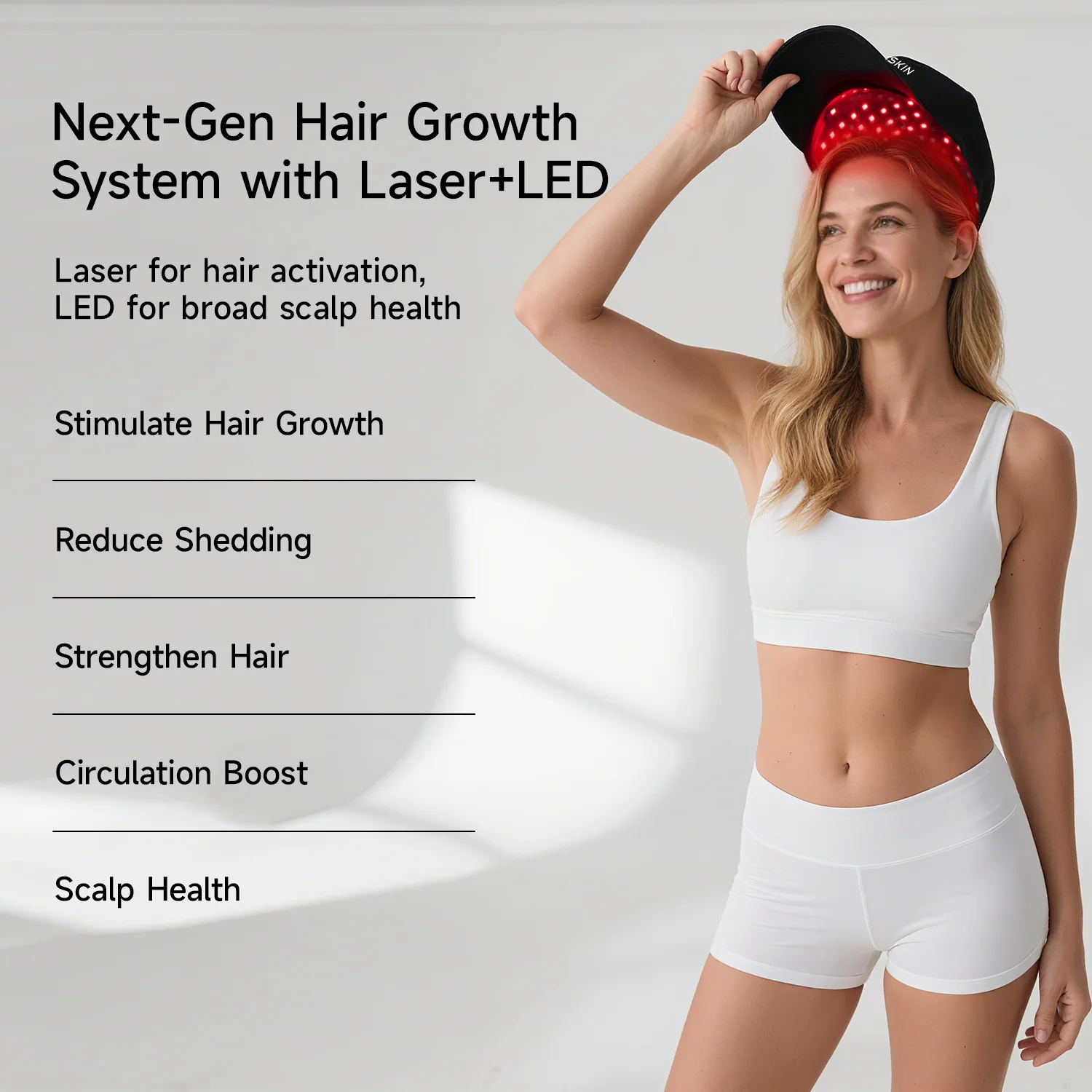 VeonSkin GrowMax – Berretto Laser e LED per la ricrescita dei capelli