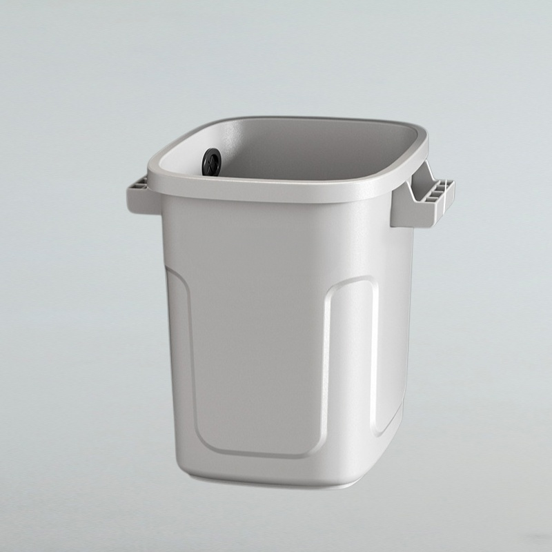 Household outdoor trash can with lid