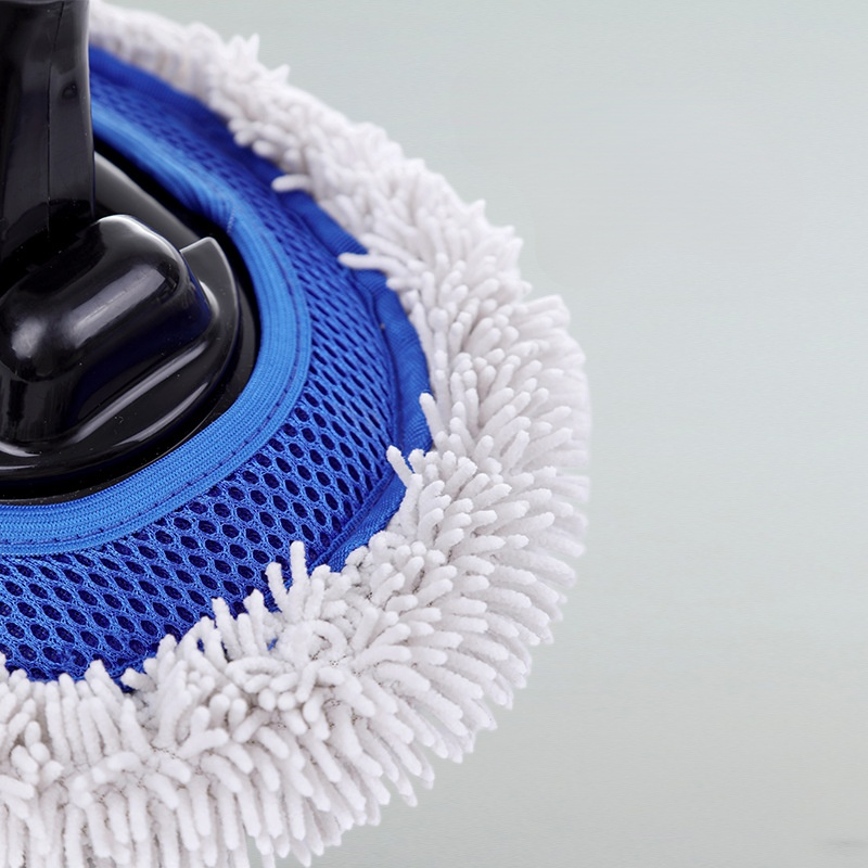 Soft bristle long handle retractable mop