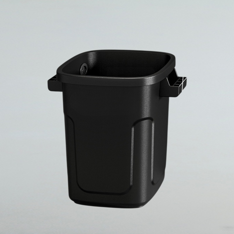 Household outdoor trash can with lid