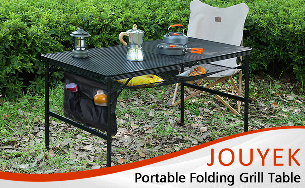 JOUYEK Folding Grill Table