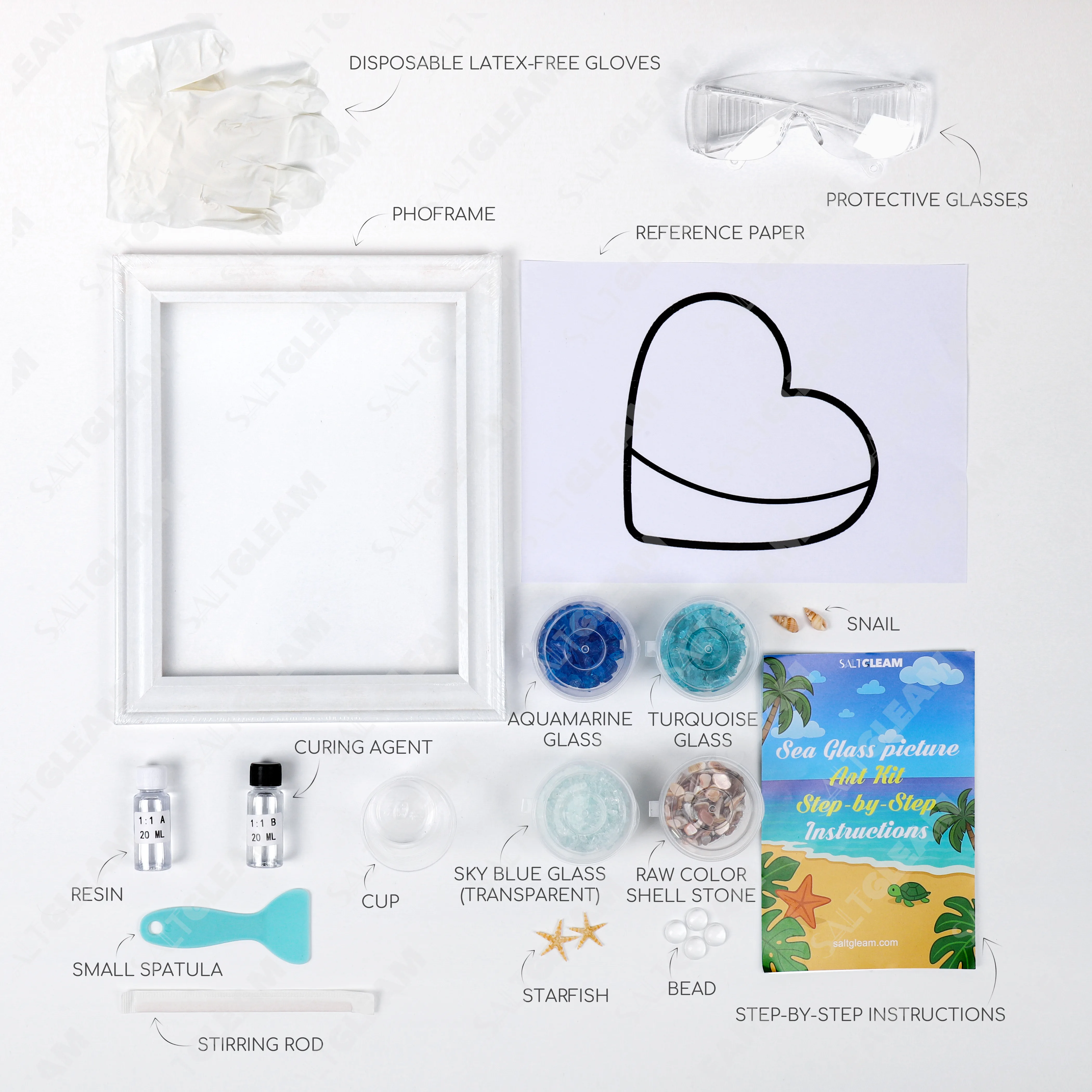 Ocean’s Heartbeat Sea Glass Art Kit