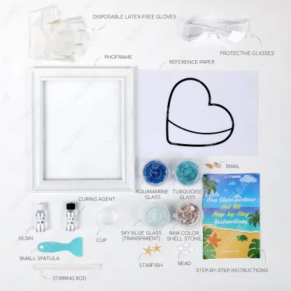 Ocean’s Heartbeat Sea Glass Art Kit