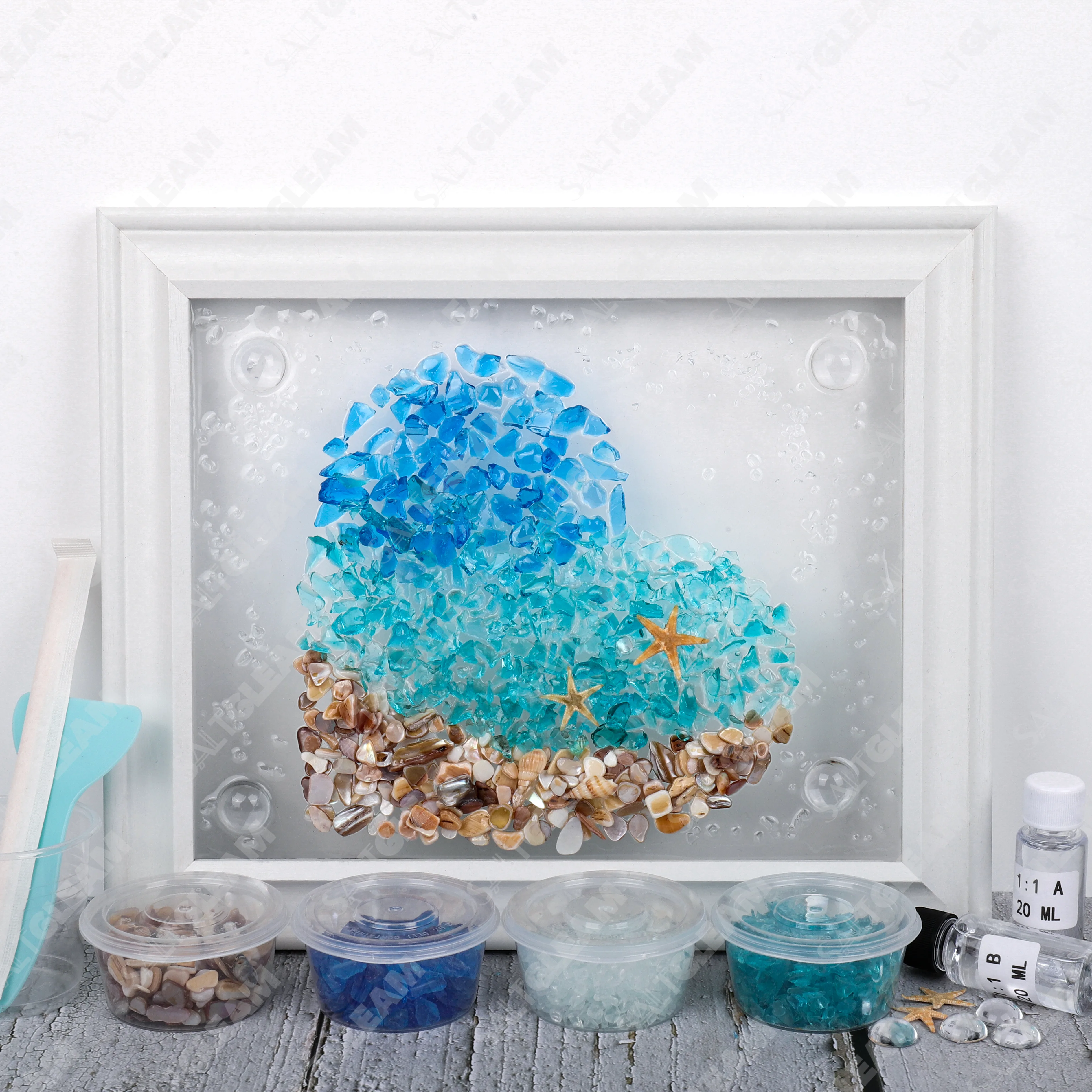 Ocean’s Heartbeat Sea Glass Art Kit