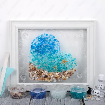 Ocean’s Heartbeat Sea Glass Art Kit