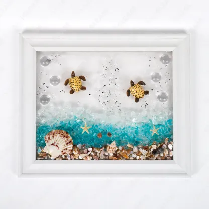 Ocean Turtle Sea Glass Art Kit