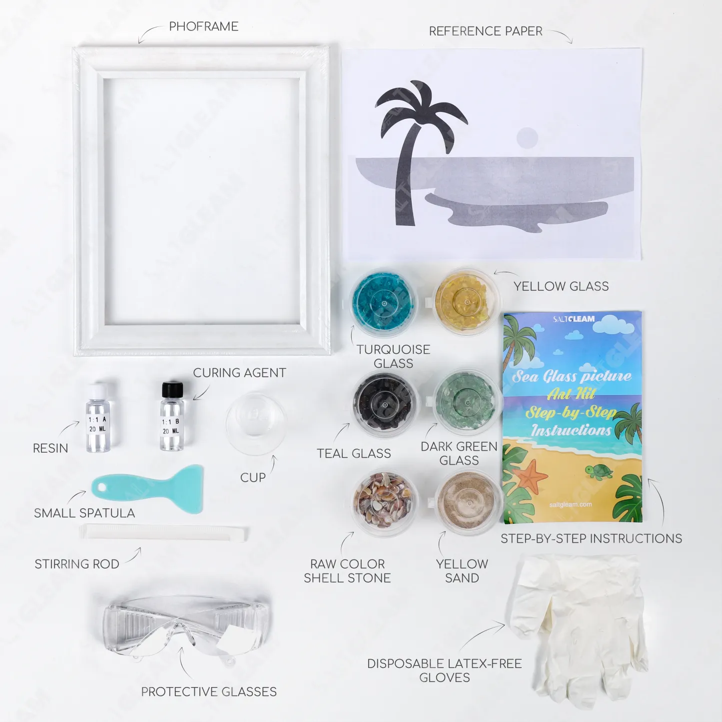 Sunrise by the Sea Glass Art Kit