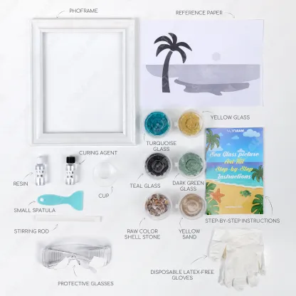 Sunrise by the Sea Glass Art Kit