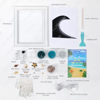Brave Turtle Sea Glass Art Kit