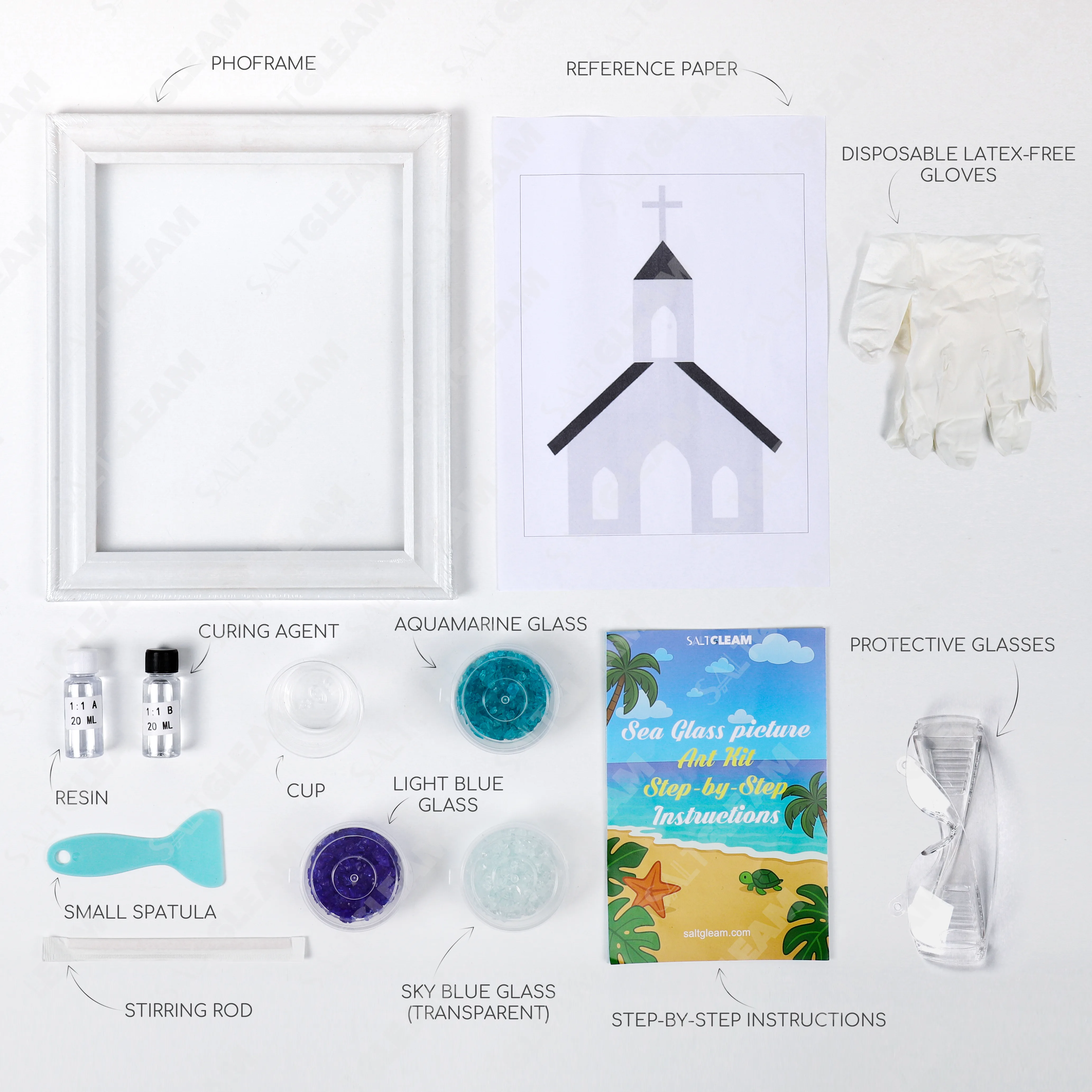 Church Sea Glass Art Kit