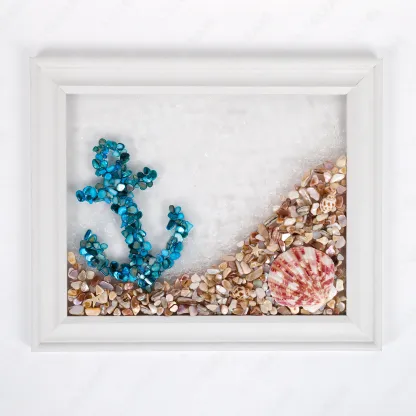 Coastal Anchor Sea Glass Art Kit