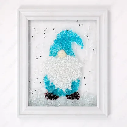 Blue Gnome Sea Glass Art Kit