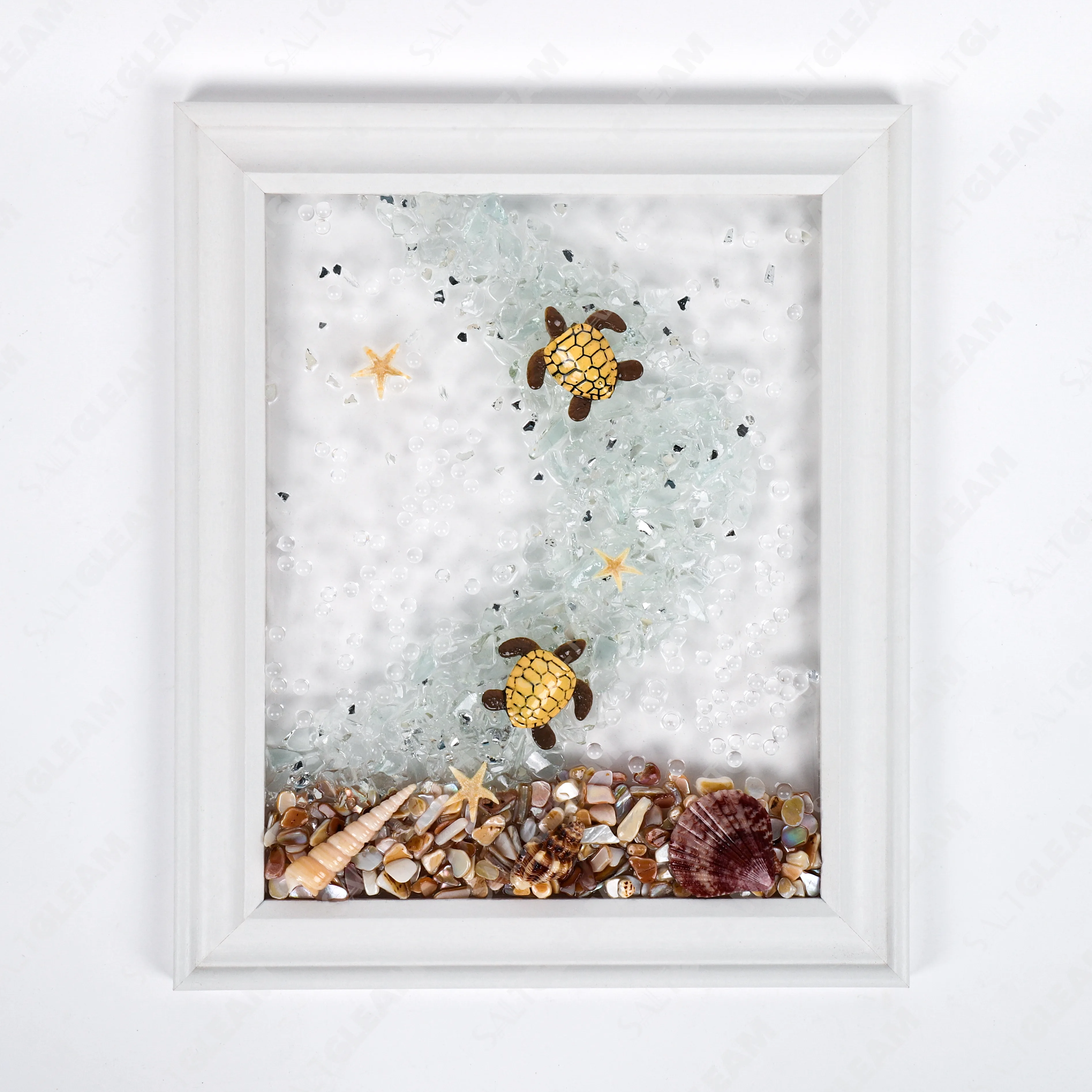 Clear Ocean Sea Glass Art Kit