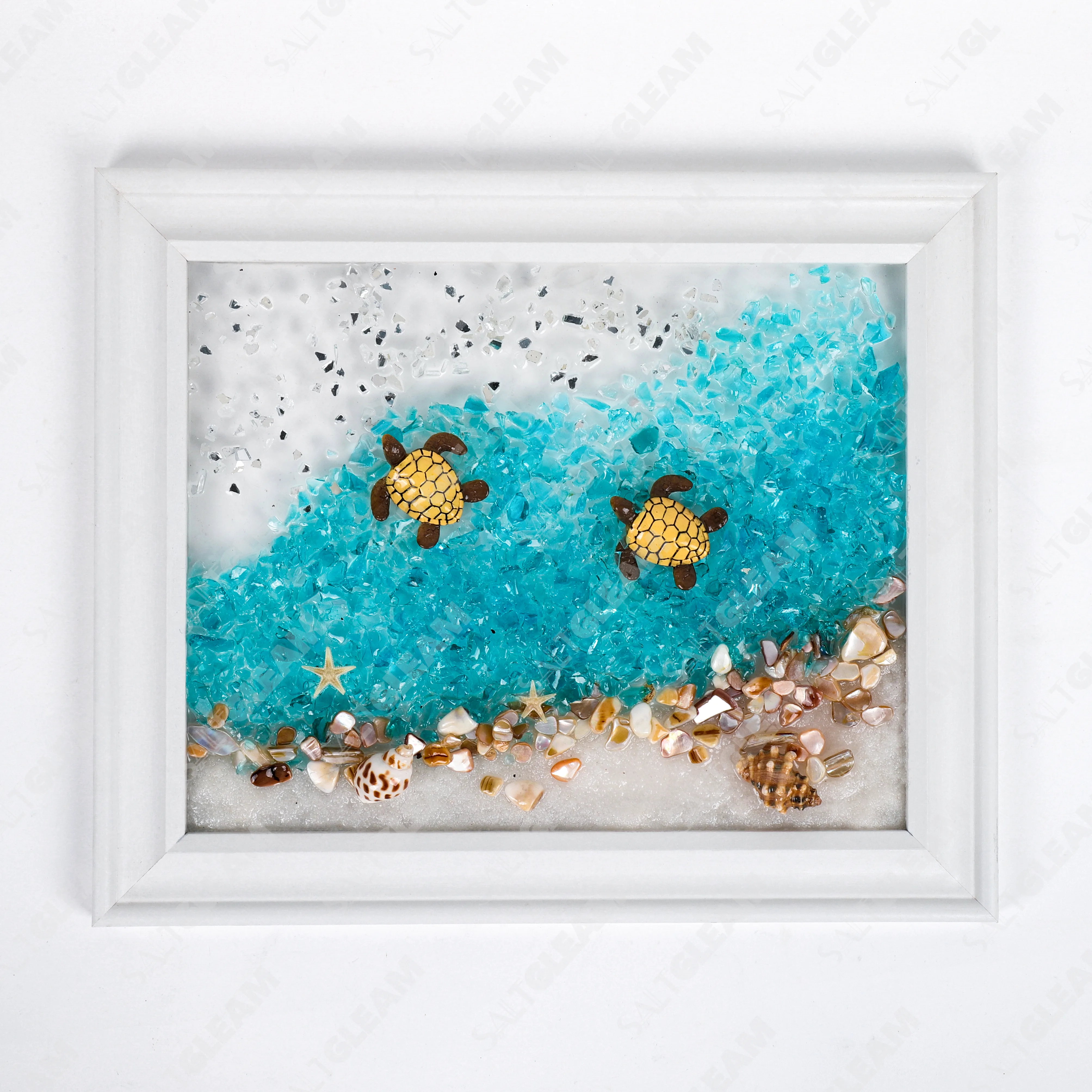 Coastal Turtle Breeze Sea Glass Art Kit
