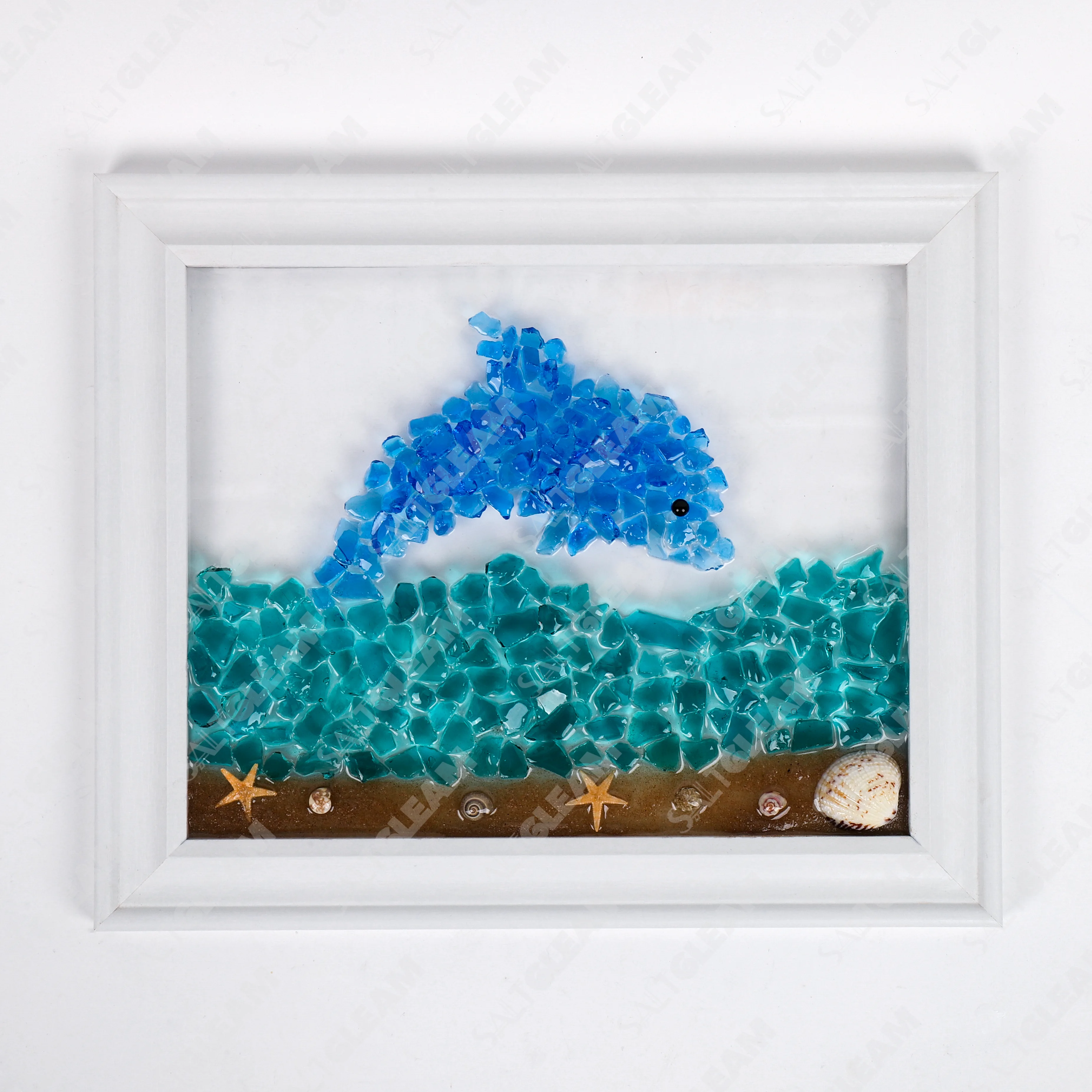 Dolphin Sea Glass Art Kit