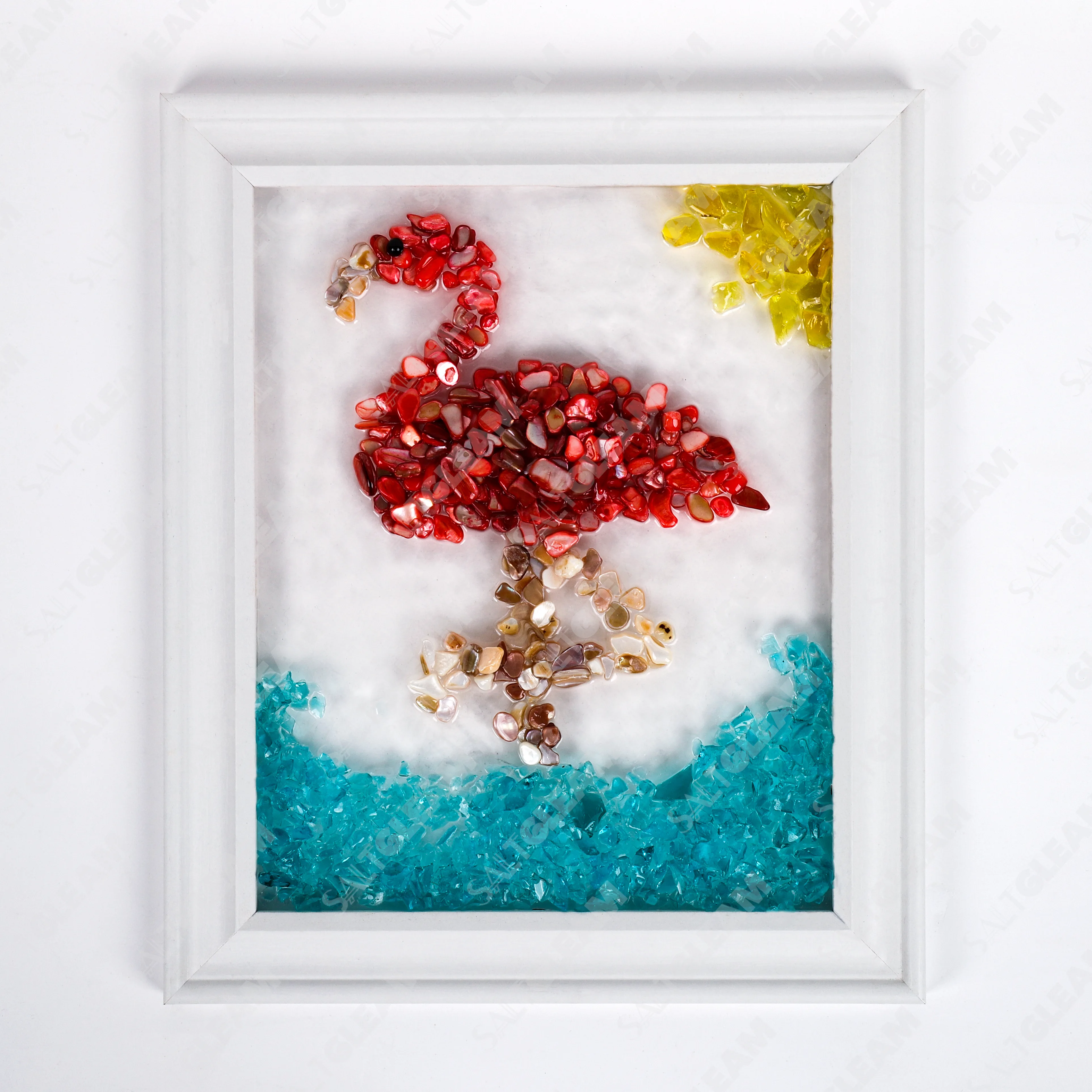 Flamingo Sea Glass Art Kit