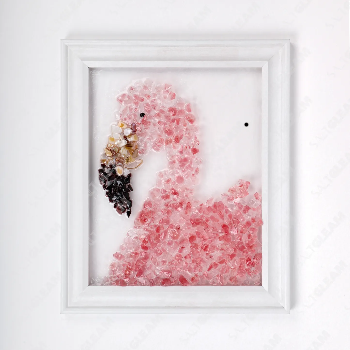 Pink Flamingo Sea Glass Art Kit