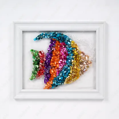 Rainbow Fish Sea Glass Art Kit