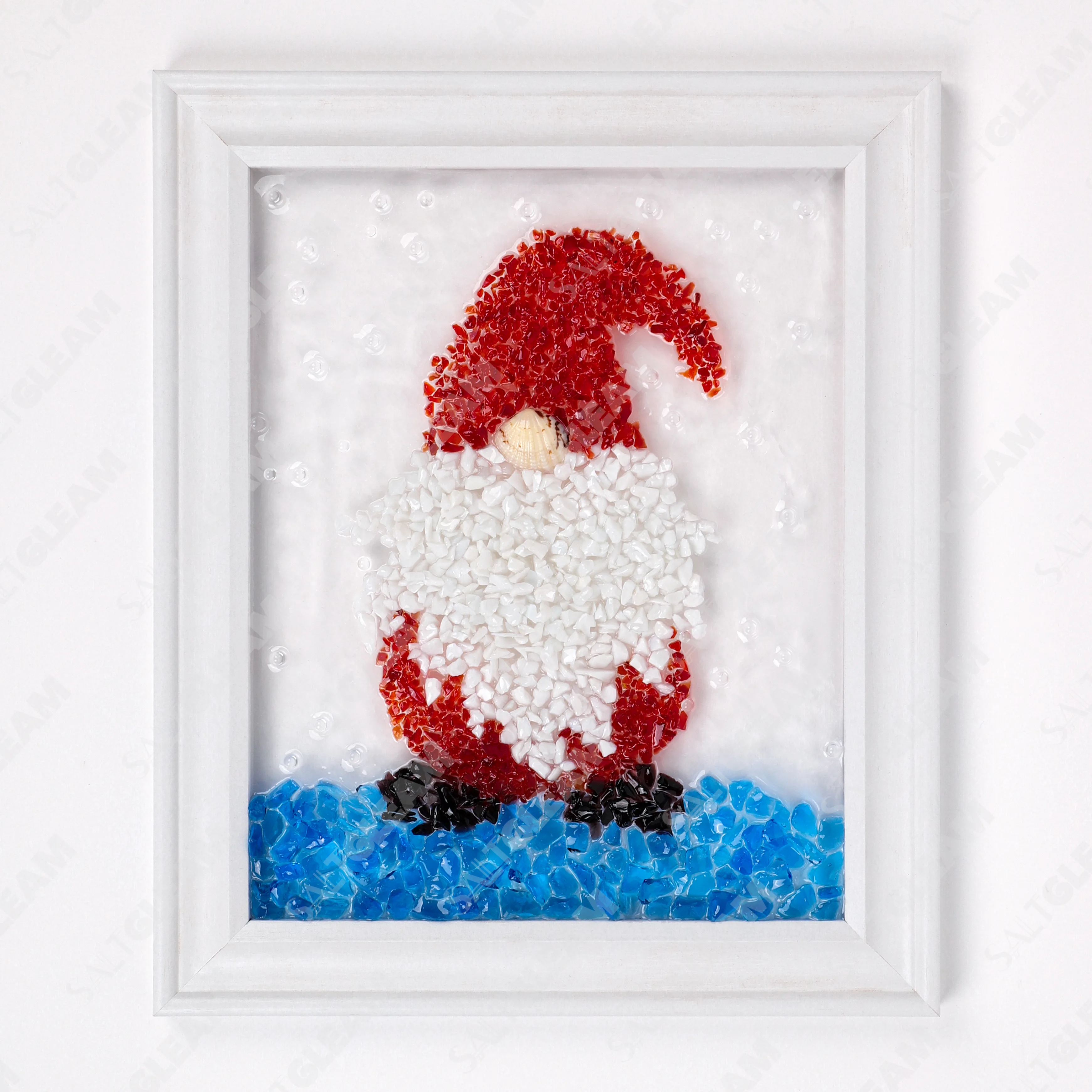 Red Gnome Sea Glass Art Kit