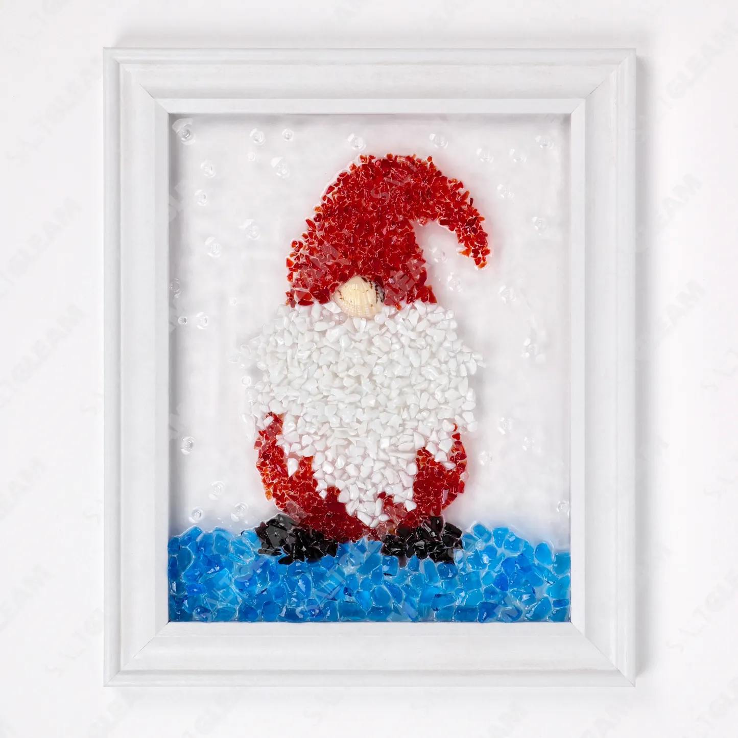 Red Gnome Sea Glass Art Kit