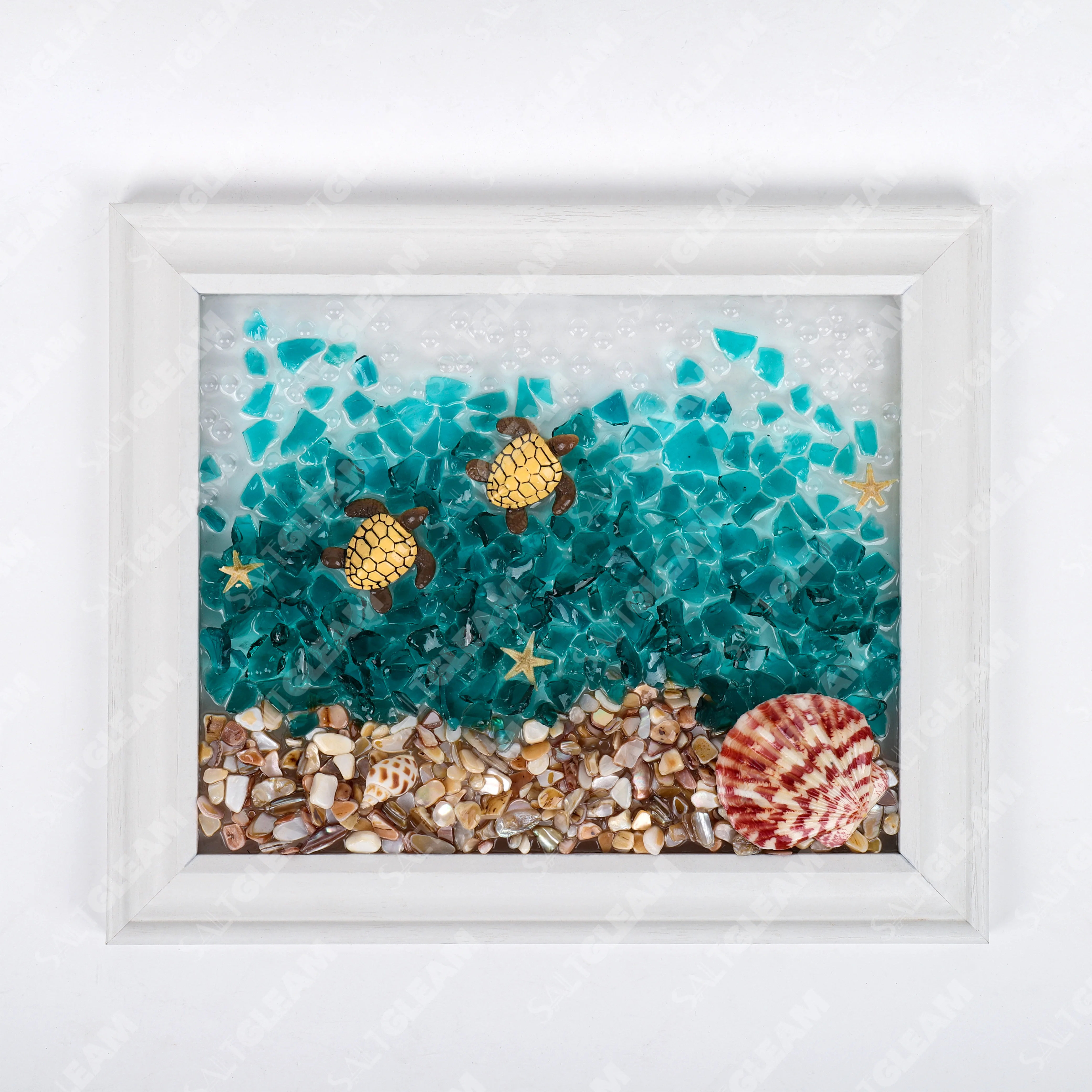 Ocean Turtle Sea Glass Art Kit