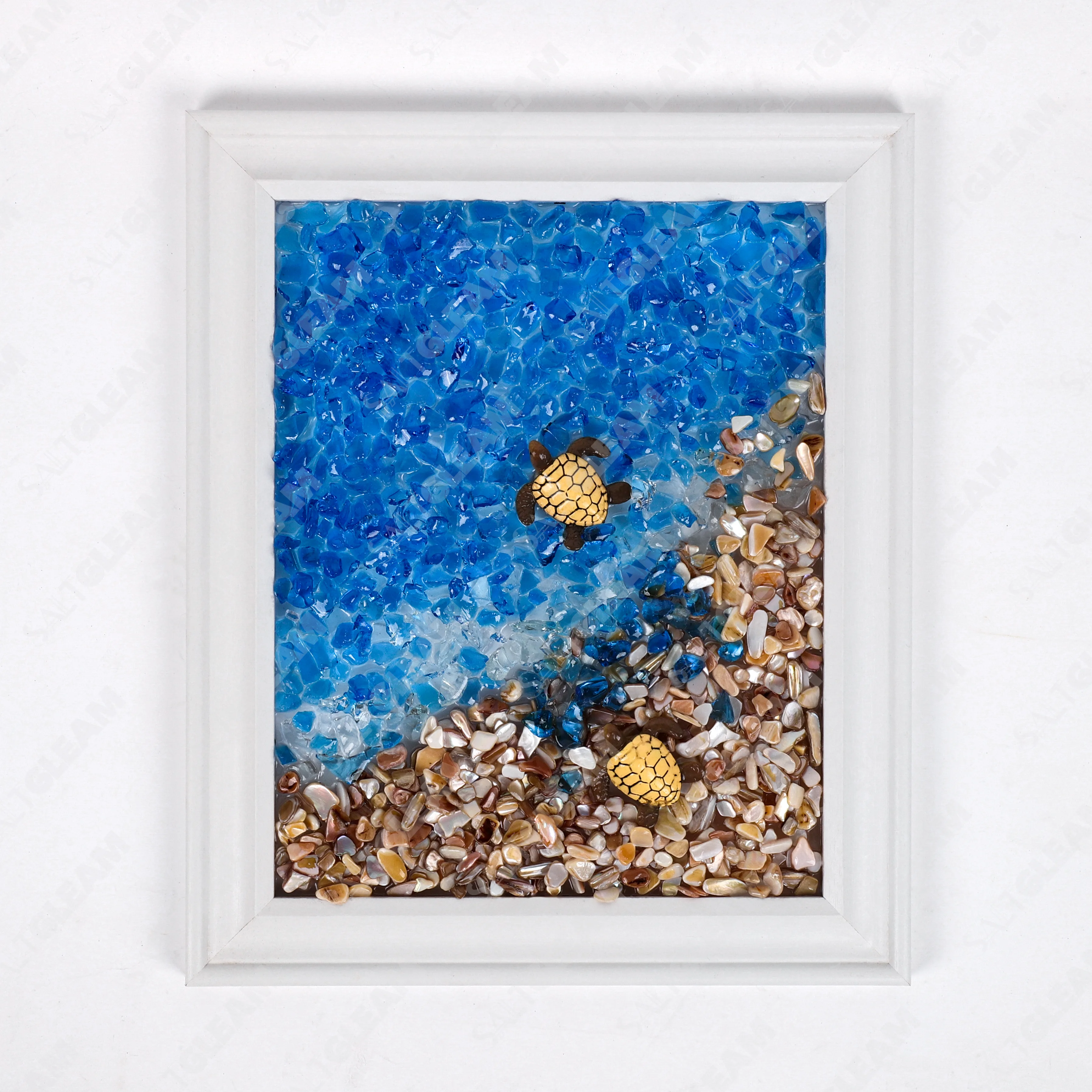 Turtles in the Surge Sea Glass Art Kit