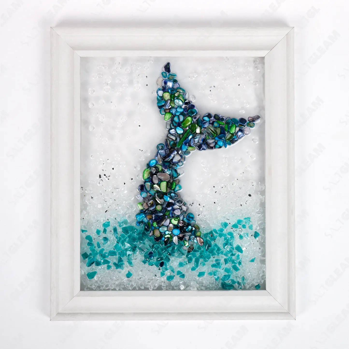 Whale Tail Sea Glass Art Kit