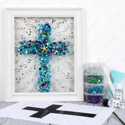 Cross Sea Glass Art Kit